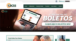 Desktop Screenshot of cacss.com.br